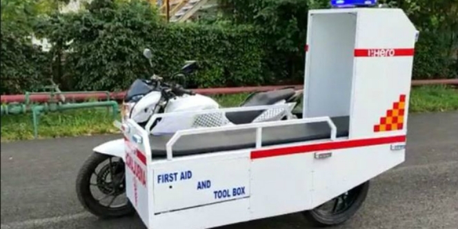 Motor Ambulans Ini Siap Tolong Pasien Corona
