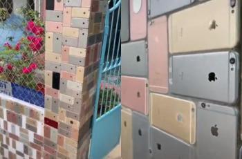 Ratusan iPhone 6 Jadi Dekorasi Pagar Rumah Video TikTok Ini Viral
