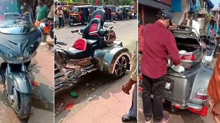 Beli Sayur Pakai Honda Gold Wing Trike Pria Ini Viral di Dunia Maya